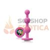 Dilatador anal con joya arcoiris